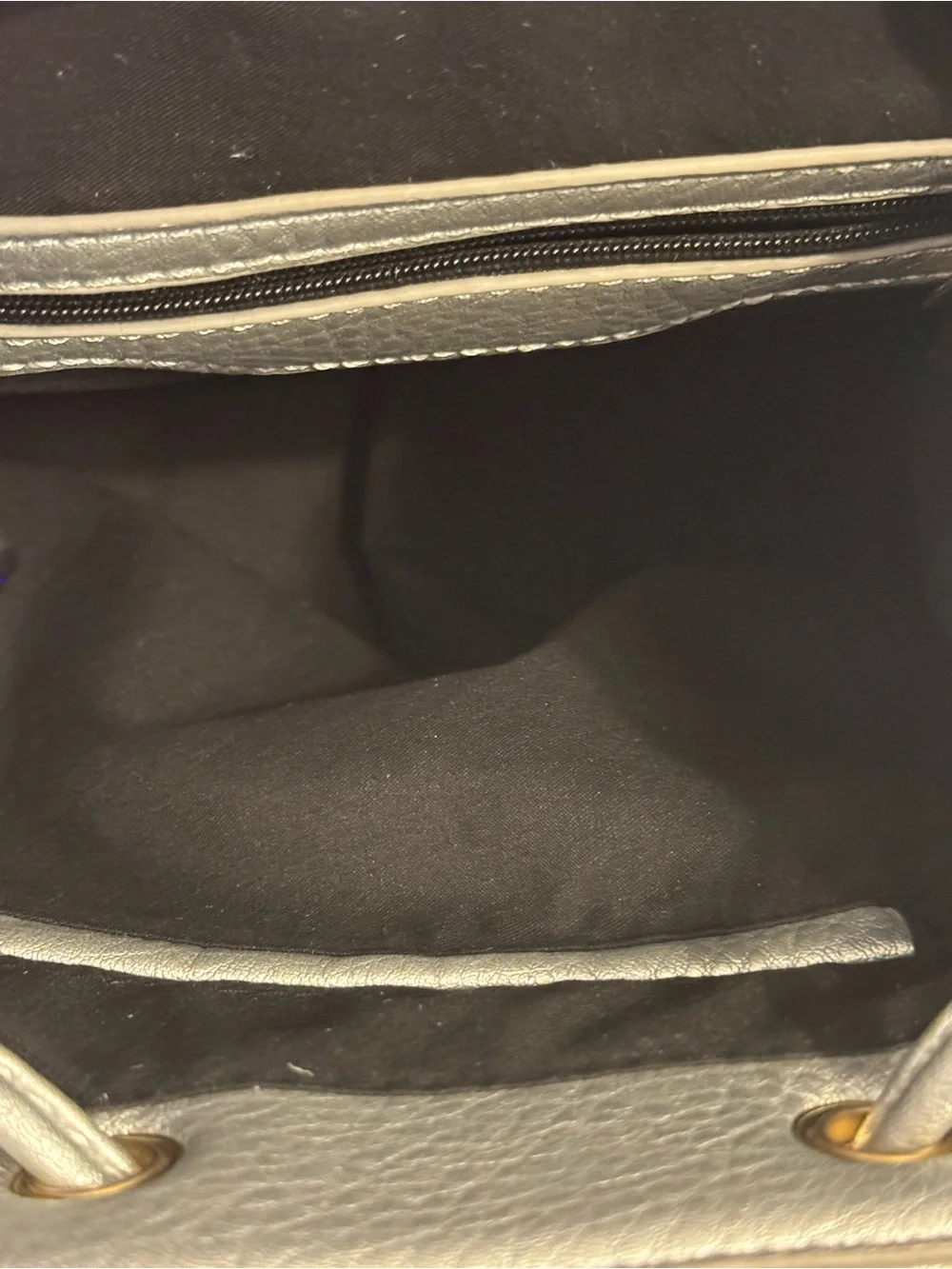 NWOT Silver Metallic Mini Fashion Backpack Purse - Women’s Bag